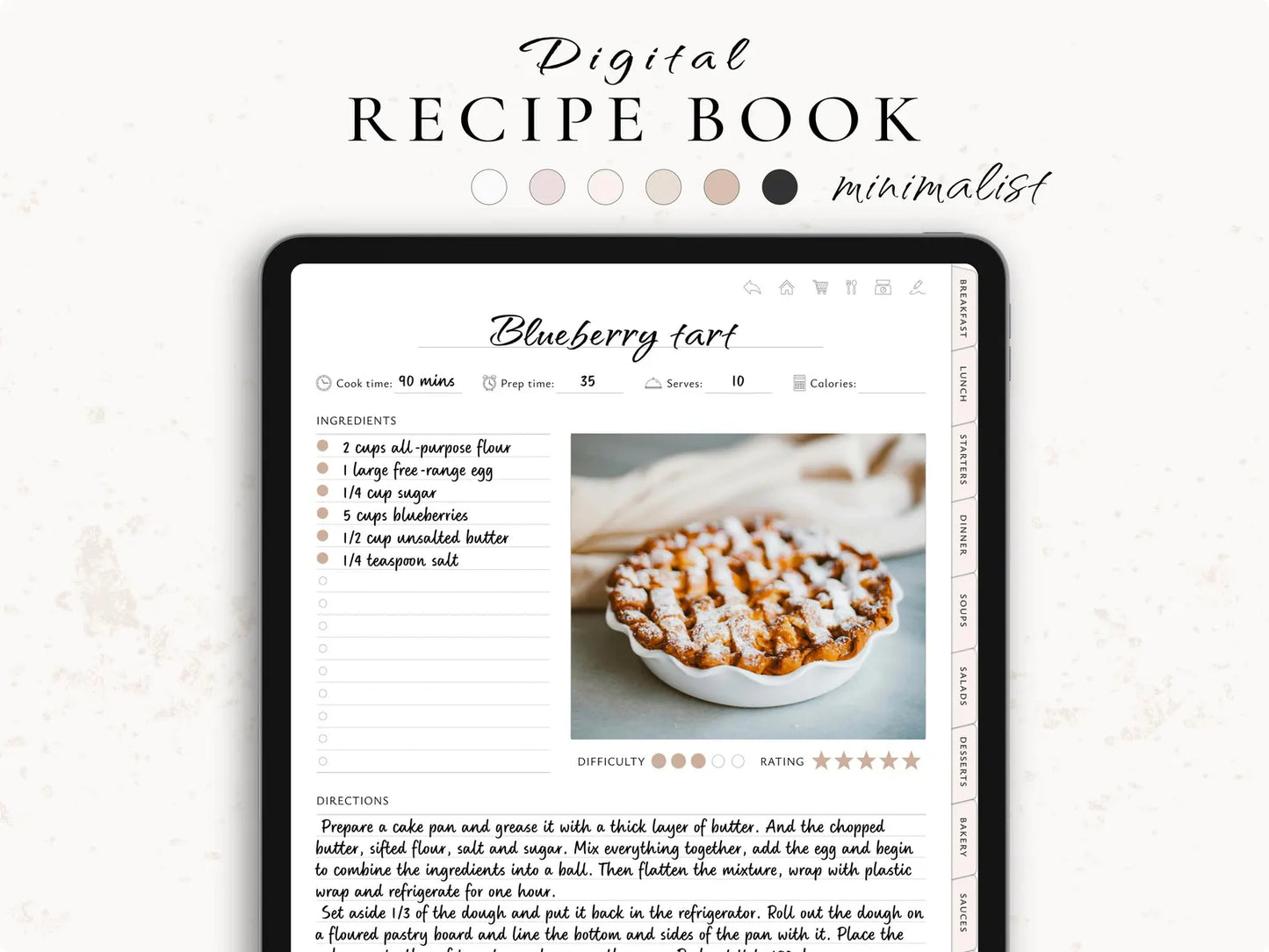 Digital Recipe Organizer